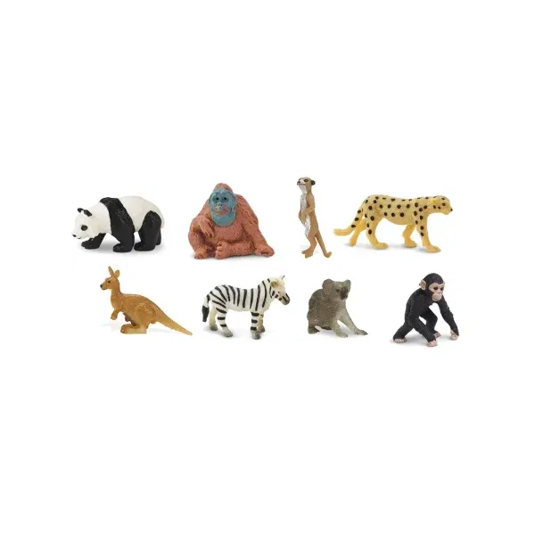 Set 8 miniature Good Luck Minis® Esotici Safari LTD