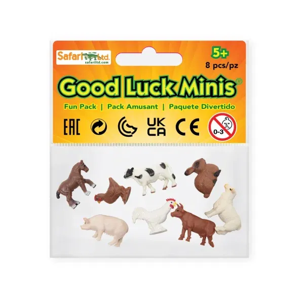 Set 8 miniature Good Luck Minis® Fattoria Safari LTD