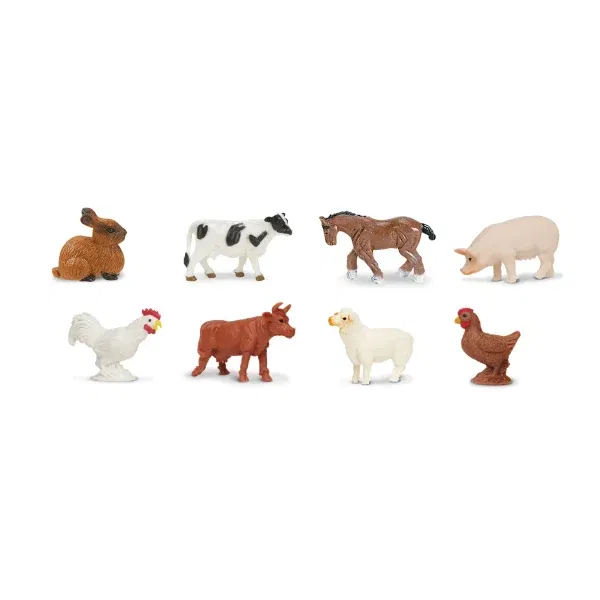 Set 8 miniature Good Luck Minis® Fattoria Safari LTD