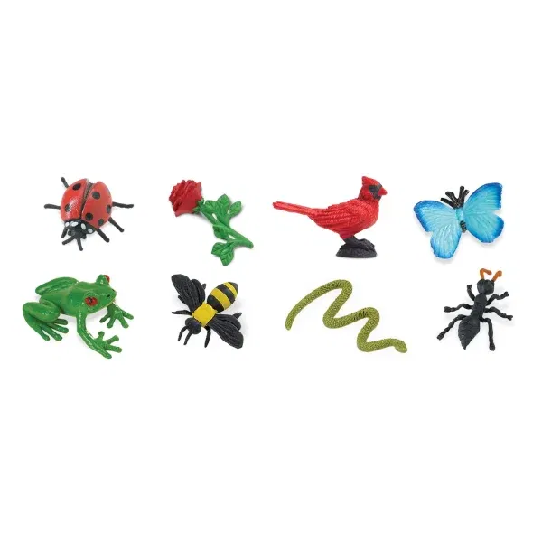 Set 8 miniature Good Luck Minis® Giardino Safari LTD