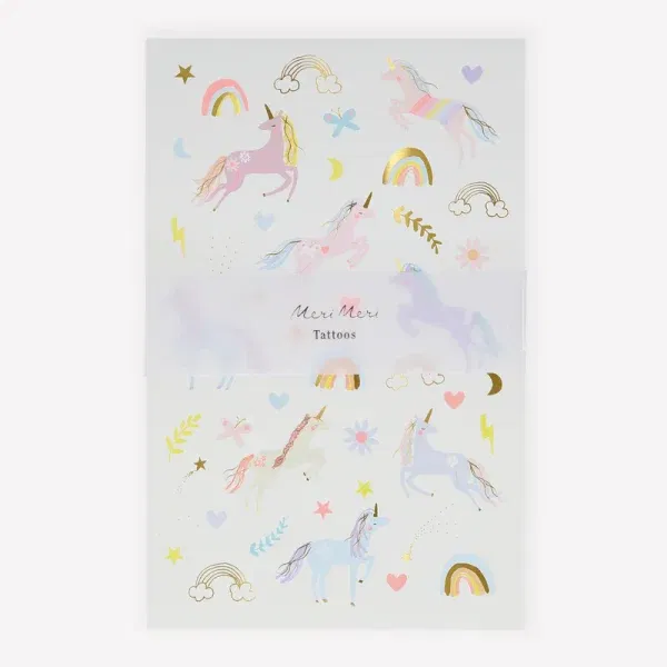 Set tatuaggi Unicorni MeriMeri