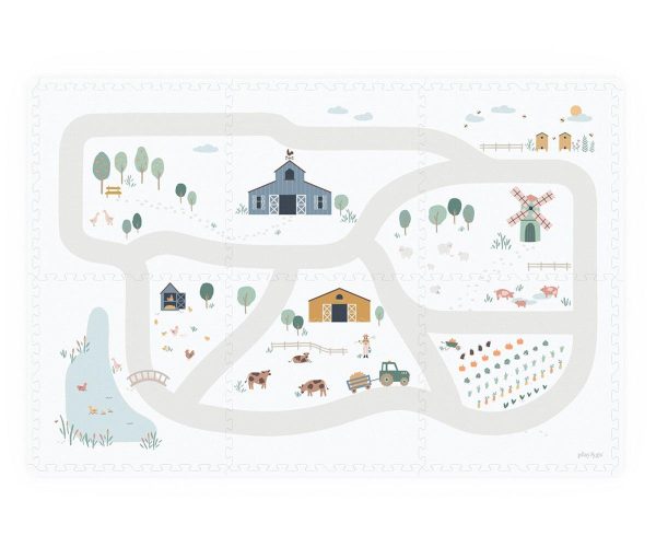Tappeto componibile 2in1 Playmat Farm 180x120 cm Play&go