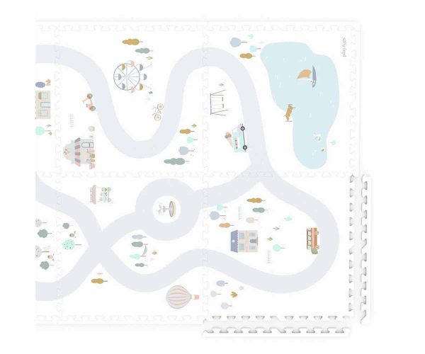 Tappeto componibile 2in1 Playmat Village 180x120 cm Play&go