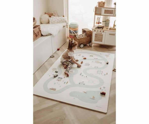 Tappeto componibile 2in1 Playmat Village 180x120 cm Play&go