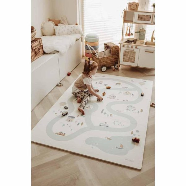 Tappeto componibile 2in1 Playmat Village 180x120 cm Play&go