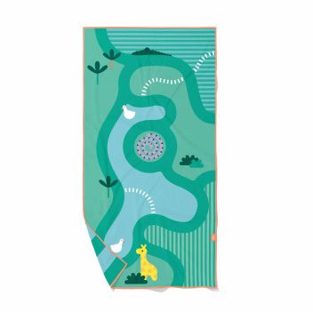 Telo mare gioco Safari 140x70 cm Quut
