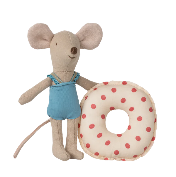 Topino little sister con ciambella collezione mare Maileg