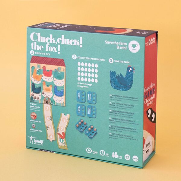 Gioco da tavolo Family game CLUCK, CLUCK! THE FOX! Londji