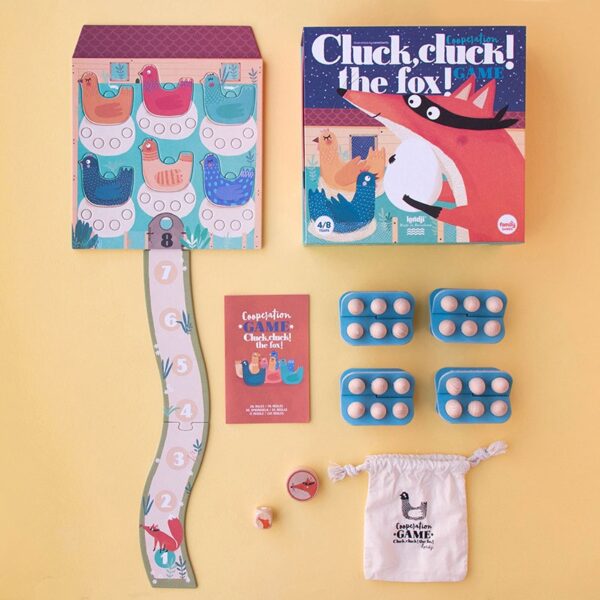 Gioco da tavolo Family game CLUCK, CLUCK! THE FOX! Londji