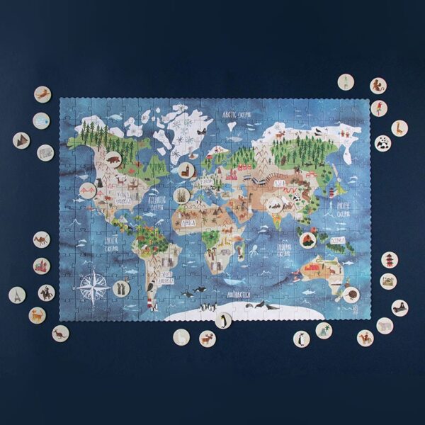 Gioco puzzle 200 pezzi DISCOVER THE WORLD Londji