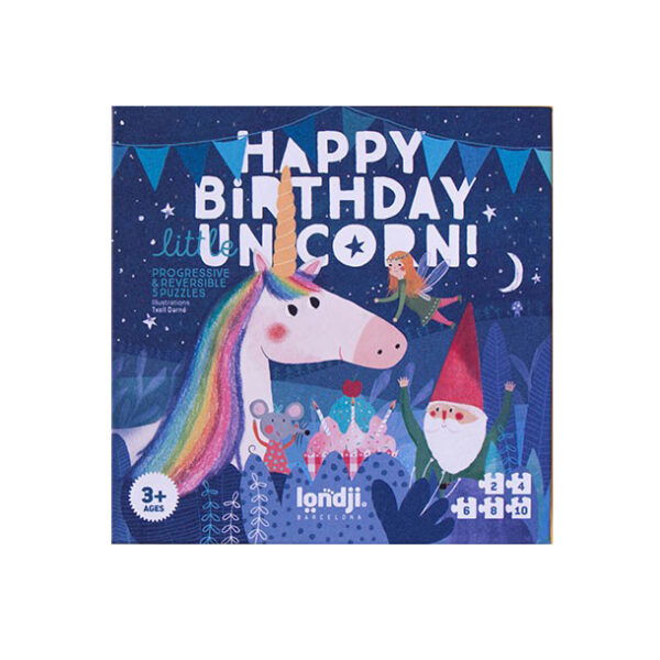 Gioco puzzle progressivo 5 soggetti UNICORN Londji