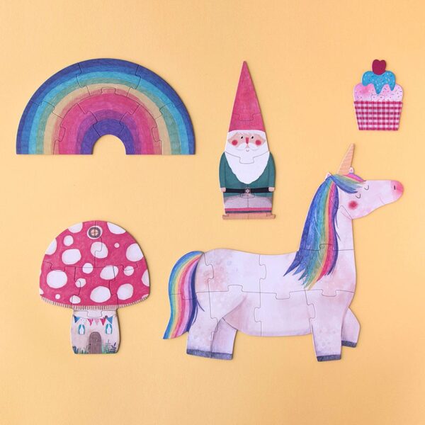 Gioco puzzle progressivo 5 soggetti UNICORN Londji