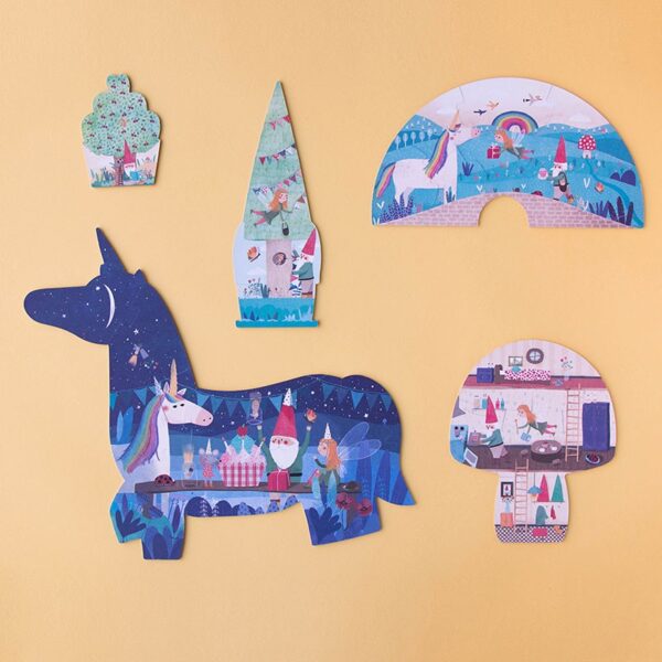 Gioco puzzle progressivo 5 soggetti UNICORN Londji