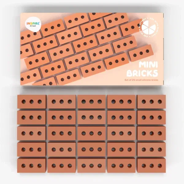 Set 25 mini Bricks mattoncini INSPIRE my play