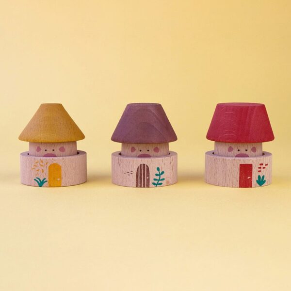 Set gioco Wooden Toy MY 3 LITTLE PIGS Londji