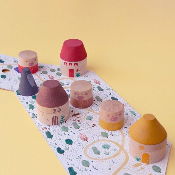 Set gioco Wooden Toy MY 3 LITTLE PIGS Londji