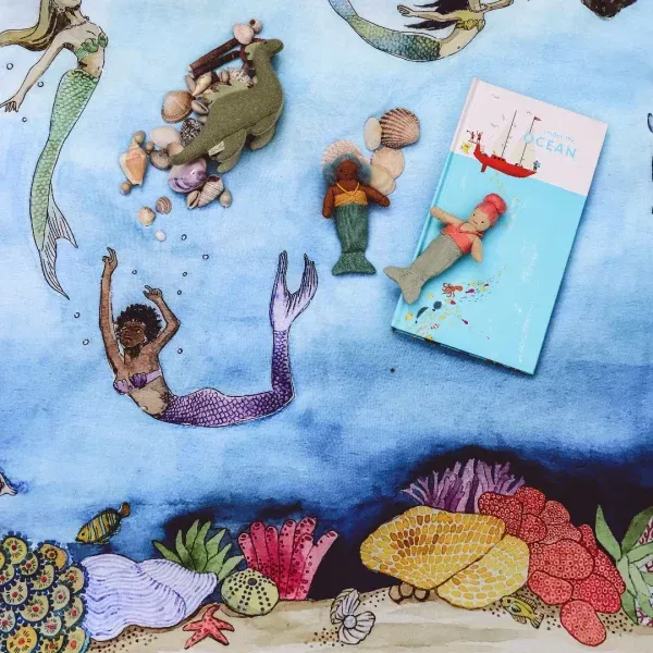 Telo gioco MERMAID 100x100 cm Wonderie