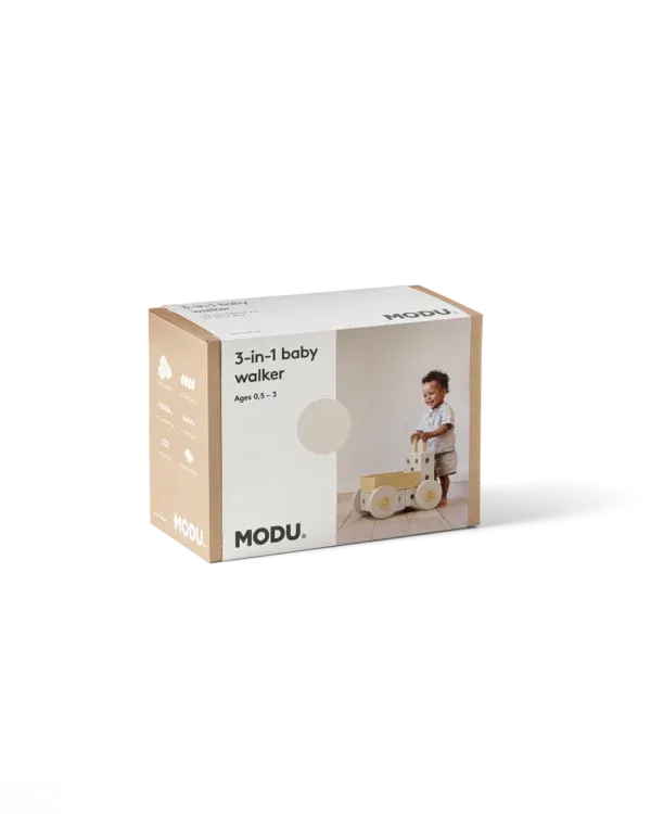 Carrellino 3-in-1 Baby Walker Sand-Yellow MODU