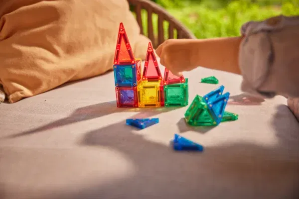 Cleverclixx costruzioni magnetiche Mini Tiles Pack 28 pezzi