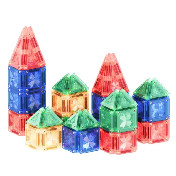 Cleverclixx costruzioni magnetiche Mini Tiles Pack 28 pezzi