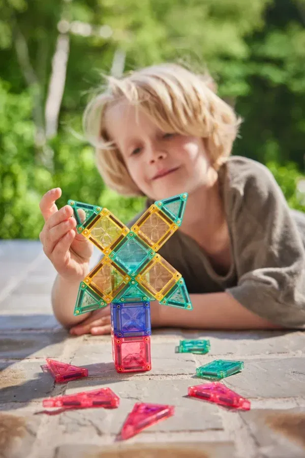Cleverclixx costruzioni magnetiche Mini Tiles Pack Pastel 28 pezzi