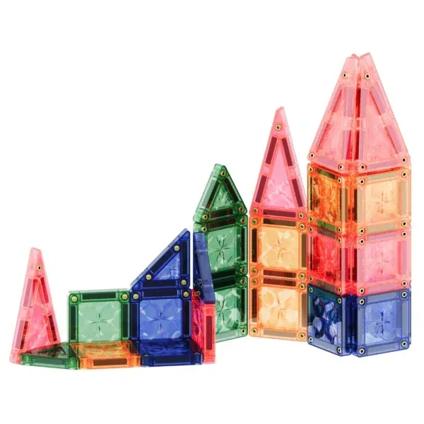 Cleverclixx costruzioni magnetiche Mini Tiles Pack Pastel 28 pezzi