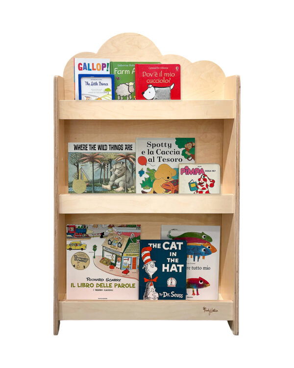 Libreria frontale Cloud Montessori legno