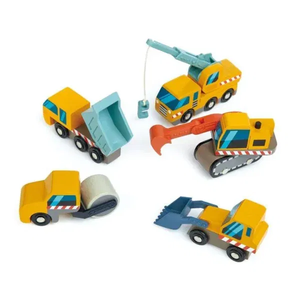 Mini set automezzi da cantiere Tender Leaf