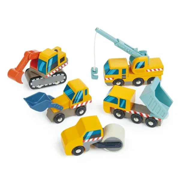 Mini set automezzi da cantiere Tender Leaf
