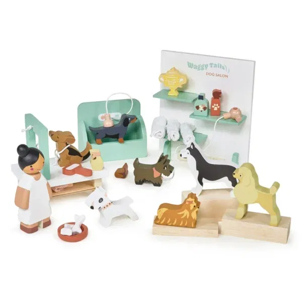 Set Waggy Tails Dog Salon Tender Leaf