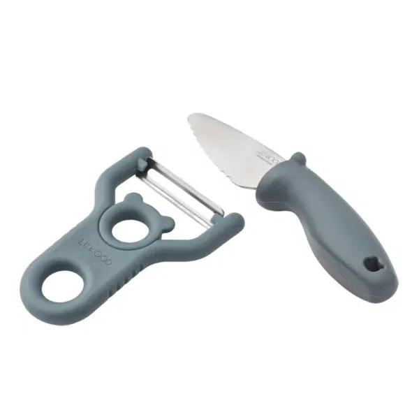 Set coltello e pela verdura ergonomici blue LIEWOOD