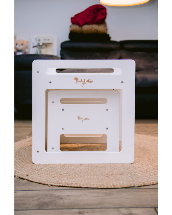 Set tavolo + sedia evolutiva Montessori bianco