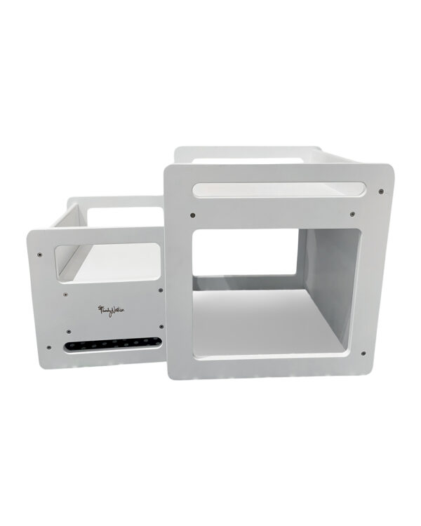 Set tavolo + sedia evolutiva Montessori bianco