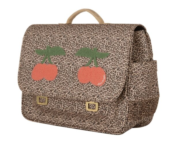 Zaino cartella MIDI Leopard Cherry JEUNE PREMIER - PRE ORDINE