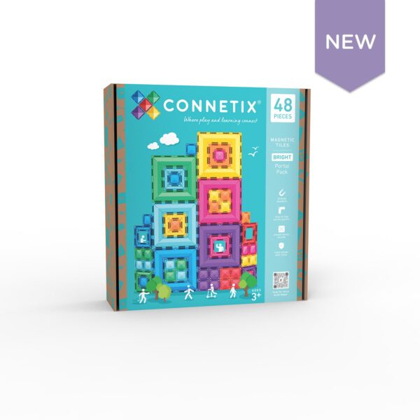 Connetix tiles costruzioni magnetiche 48 pezzi Bright Portal Pack