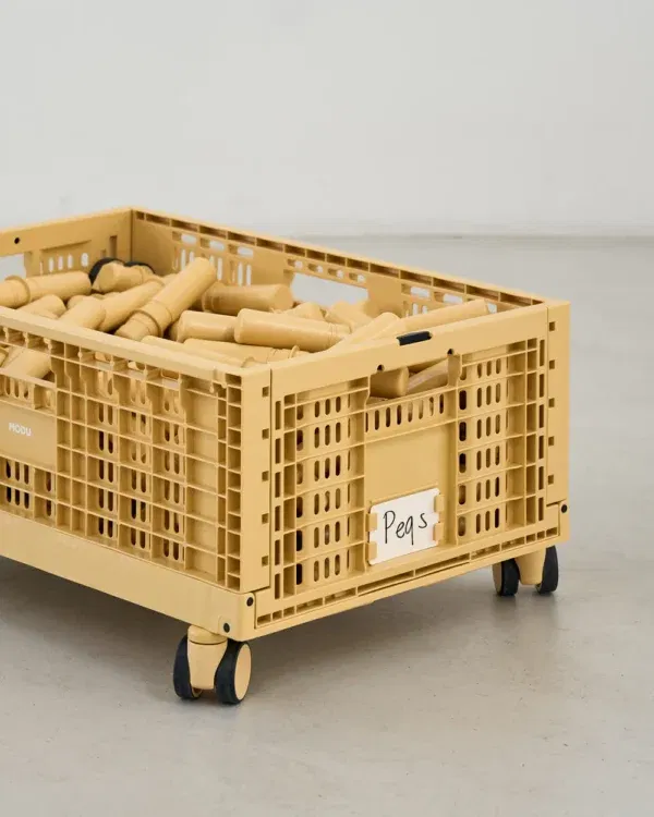 Cassetta Storage Crate Honey yellow MODU
