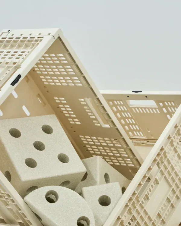 Cassetta Storage Crate Sand grey MODU