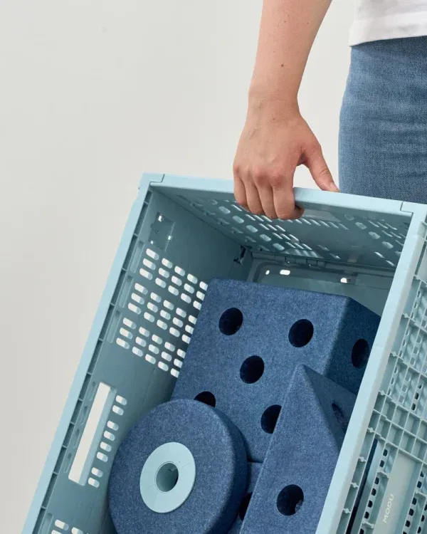 Cassetta Storage Crate Sky blue MODU