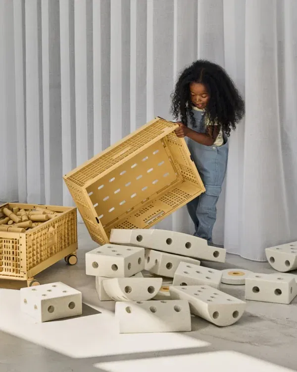 Cassetta Storage Crate Honey yellow MODU