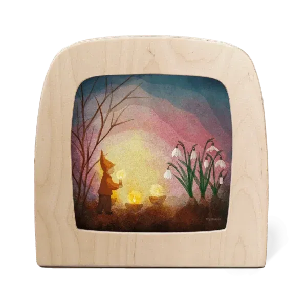 Trasparenza per lampada Kindling spring Vogel Geluk TOVERLUX